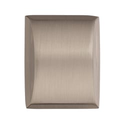 Amerock Candler Square Cabinet Knob 1-1/8 in. Satin Nickel 1 pk