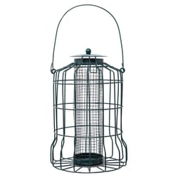 Backyard Essentials Songbird Metal Petite Caged Double Suet Bird Feeder