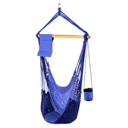 SoCo Swings 1 person Blue Seaside Hammock Swing