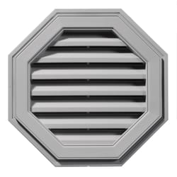 Builders Edge 20 in. W X 20 in. L Gray Copolymer Wall Louver