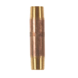 JMF Company 1/2 in. MPT Red Brass Nipple 3-1/2 in. L