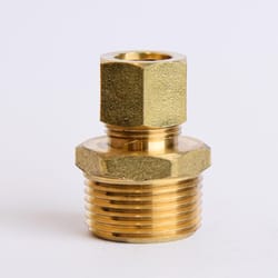 ATC 1/2 in. Compression X 3/4 in. D MPT Brass Connector