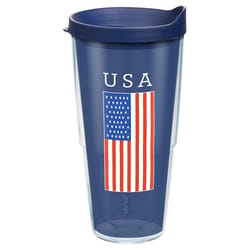Tervis Patriotic 24 oz USA Flag Multicolored BPA Free Insulated Tumbler