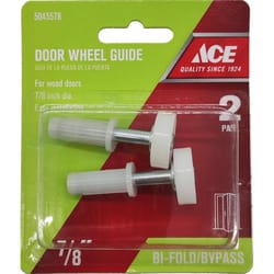 Ace Tan Plastic Bi-fold Door Wheel Guide 2 pc