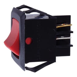 Jandorf 20 amps Double Pole Rocker Power Tool Switch Black/Red 1 pk