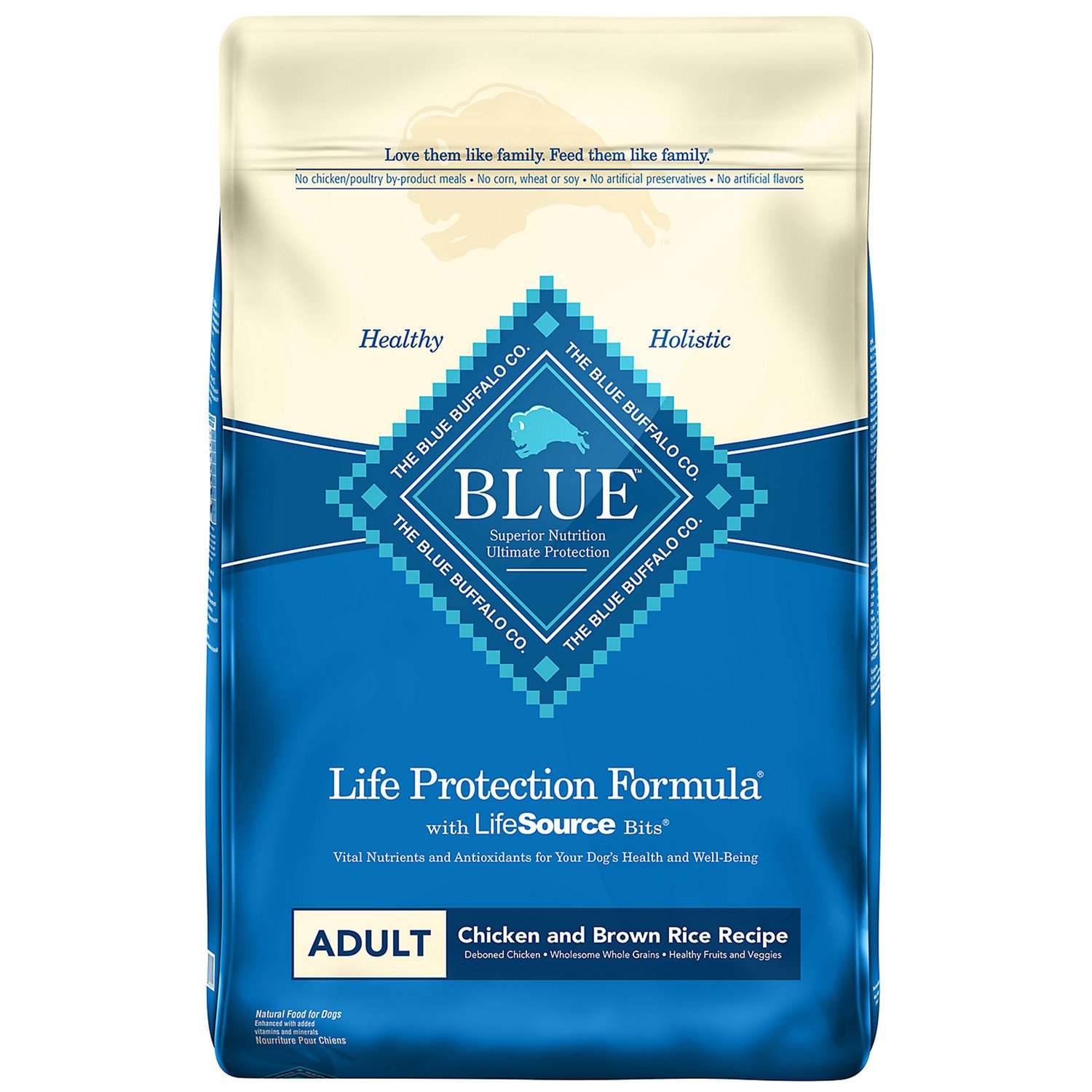 Blue Buffalo Life Protection Formula Chicken and Brown Rice Dog Food 30 ...