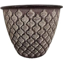 Robert Allen 14 in. D Steel Dilorion Planter Red