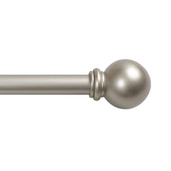 Kenney Brass Champagne Silver Curtain Rod 28 in. L X 48 in. L