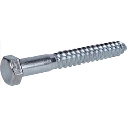 HILLMAN 1/2 in. X 4 in. L Hex Zinc-Plated Steel Lag Screw 25 pk