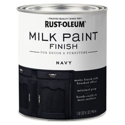 Rust-Oleum Matte Navy Water-Based Acrylic Milk Paint 1 quart (US)