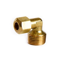 ATC 1/4 in. Compression X 3/8 in. D MPT Brass 90 Degree Street Elbow