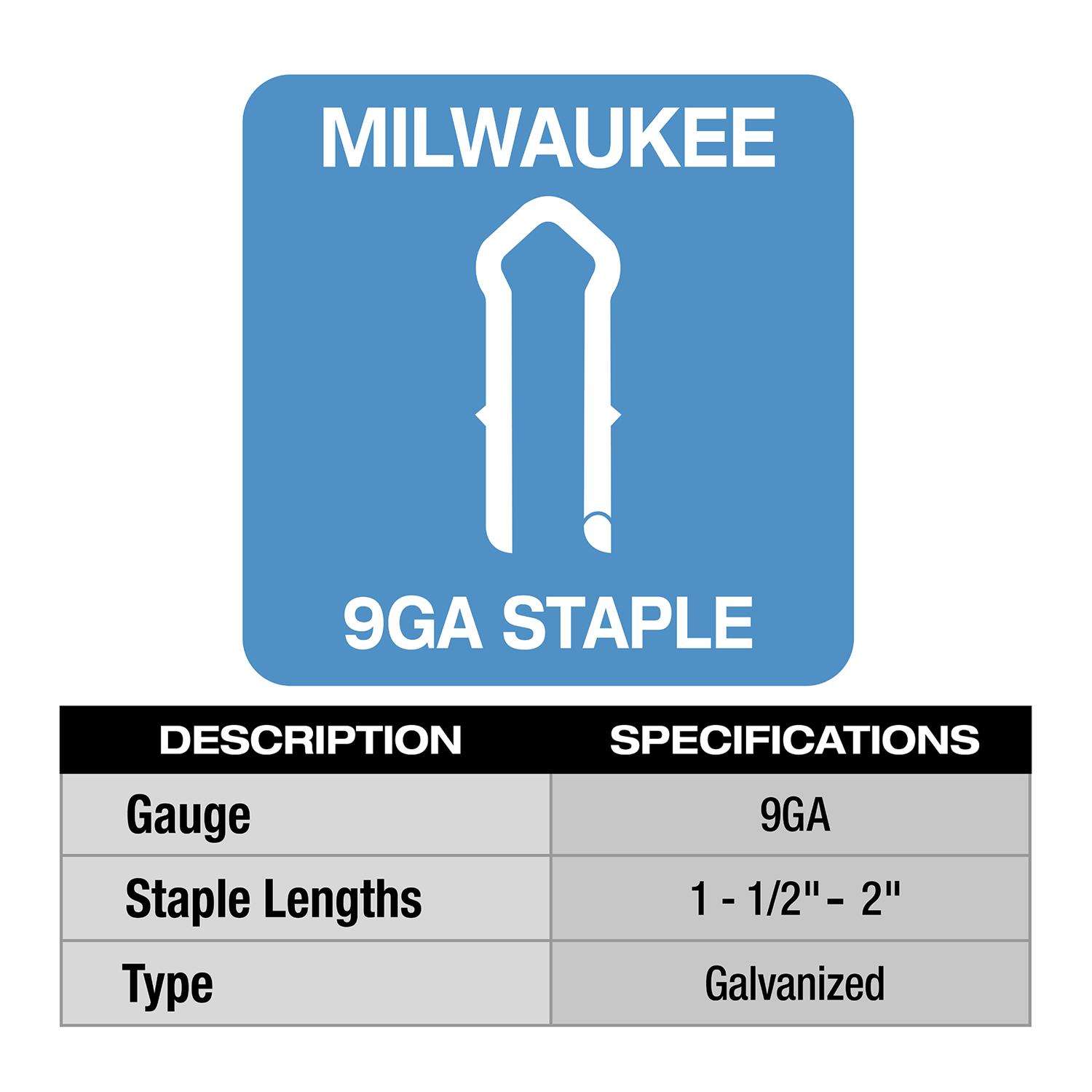 Milwaukee M18 FUEL 9 Ga. Utility Fencing Stapler - Ace Hardware