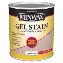 Minwax Semi-Transparent Simply White Oil-Based Gel Stain 1 qt