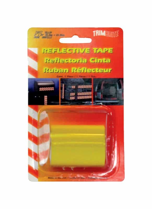 Trim Brite Reflective Tape 2 in. x 24 in. Yellow Ace Hardware
