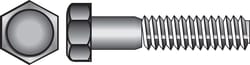 HILLMAN 7/16 in. D X 5-1/2 in. L Zinc Plated Steel Hex Bolt 25 pk