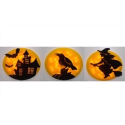 Sienna Yellow Prelit Lighted Window Halloween Decor