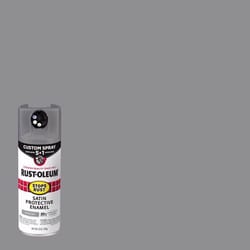 Rust-Oleum Stops Rust Custom Spray 5-in-1 Indoor/Outdoor Satin Gray Oil-Based Oil Modified Alkyd Pro