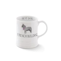 Pet Shop by Fringe Studio Julianna Swaney 12 fl. oz. White BPA Free French Bulldog Mug