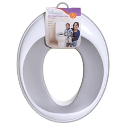 Dreambaby Gray/White Plastic Toilet Trainer Seat 1 pk