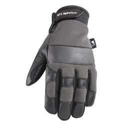 Wells Lamont Hydra Hyde Men's General Purpose Work Gloves Black and Gray M 1 pk