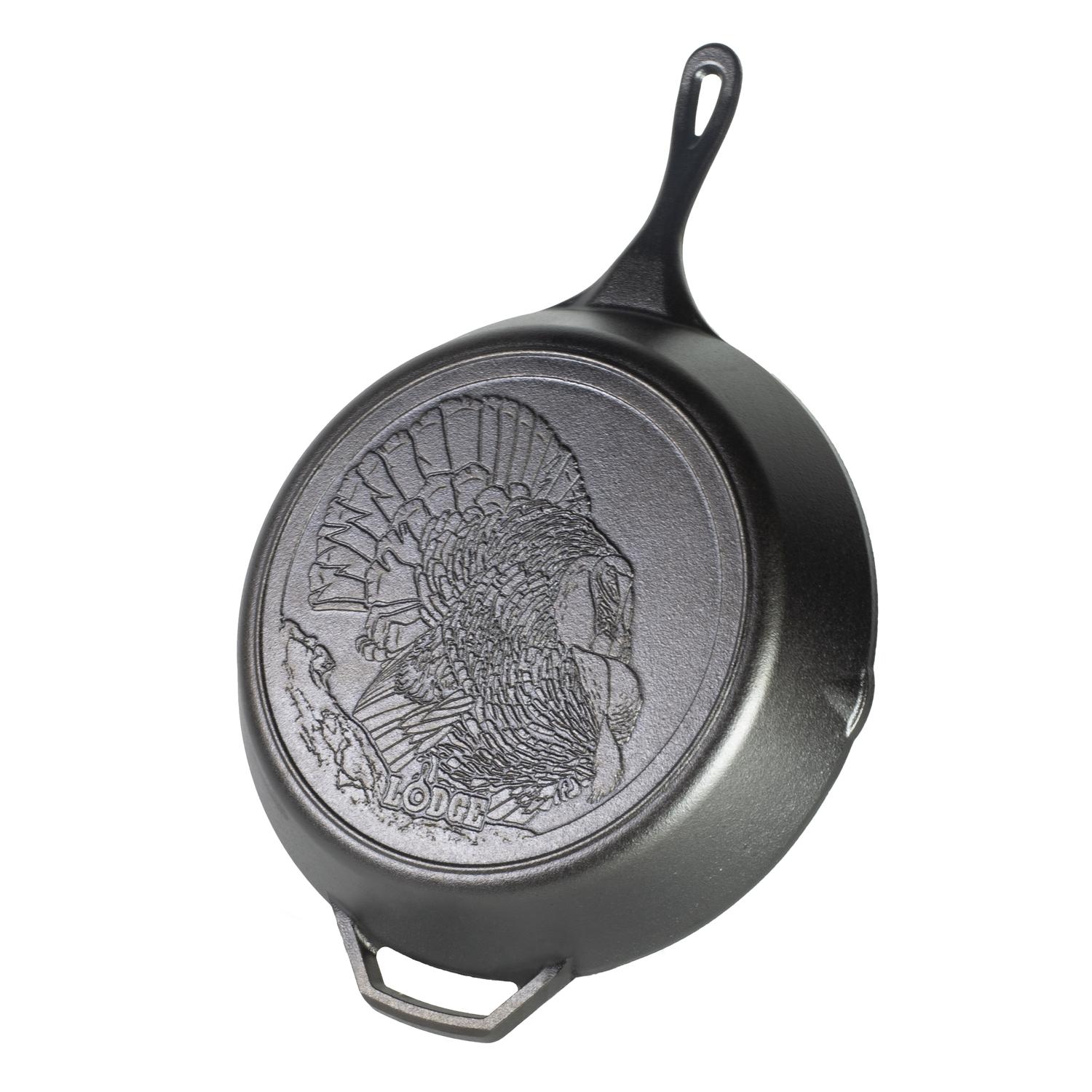 Lodge Wildlife Series Cast Iron Skillet 13.25 in. Black Sansujyuku sansujyuku.com
