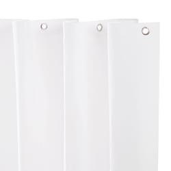 Kenney 72 in. H X 70 in. W White Shower Curtain Liner PEVA