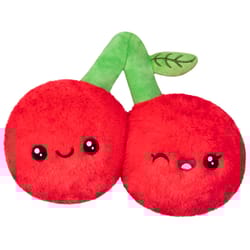 Squishable Snugglemi Snackers Cherries Plush Toy Green/Red