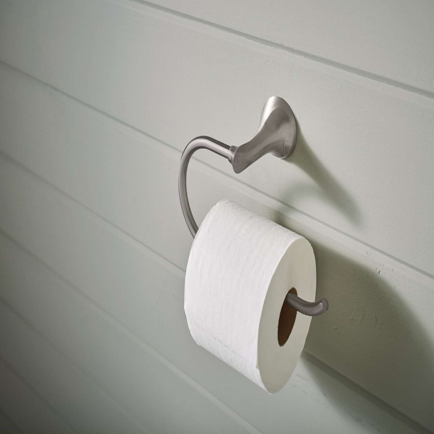 Moen Sage Brushed Nickel Freestanding Spring-loaded Toilet Paper Holder