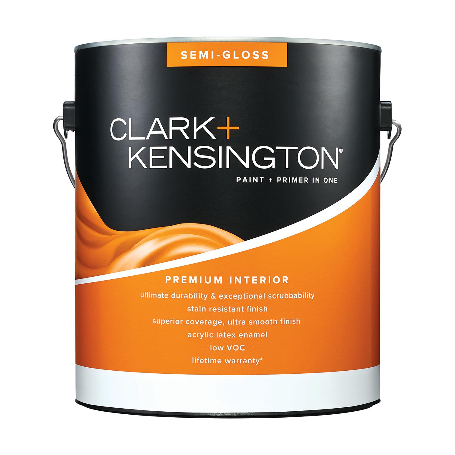 Ultra Premium Interior Latex Paint & Primer, White Semi-Gloss, 1