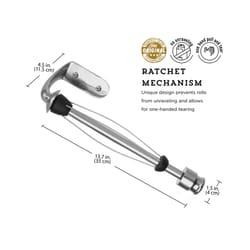 Kamenstein Stainless Steel Paper Towel Holder 1.57 in. H X 4.53 in. W X 11 in. L