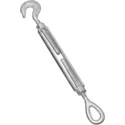 National Hardware Galvanized Silver Forged Steel 6 in. L Hook/Eye Turnbuckle 700 lb 1 pk