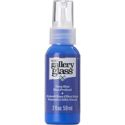 Gallery Glass Deep Blue Craft Paint Exterior and Interior 2 oz