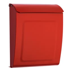 Architectural Mailboxes Aspen Modern Galvanized Steel Wall Mount Red Mailbox