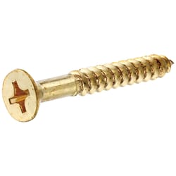 HILLMAN No. 8 X 2 in. L Phillips Coarse Wood Screws 1 pk