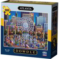 Dowdle Atlanta Personal Puzzle Cardboard/Paper Multicolored 500 pc