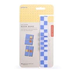 Kikkerland Inkerie 1 in. H X 6 in. W Book Band Blue