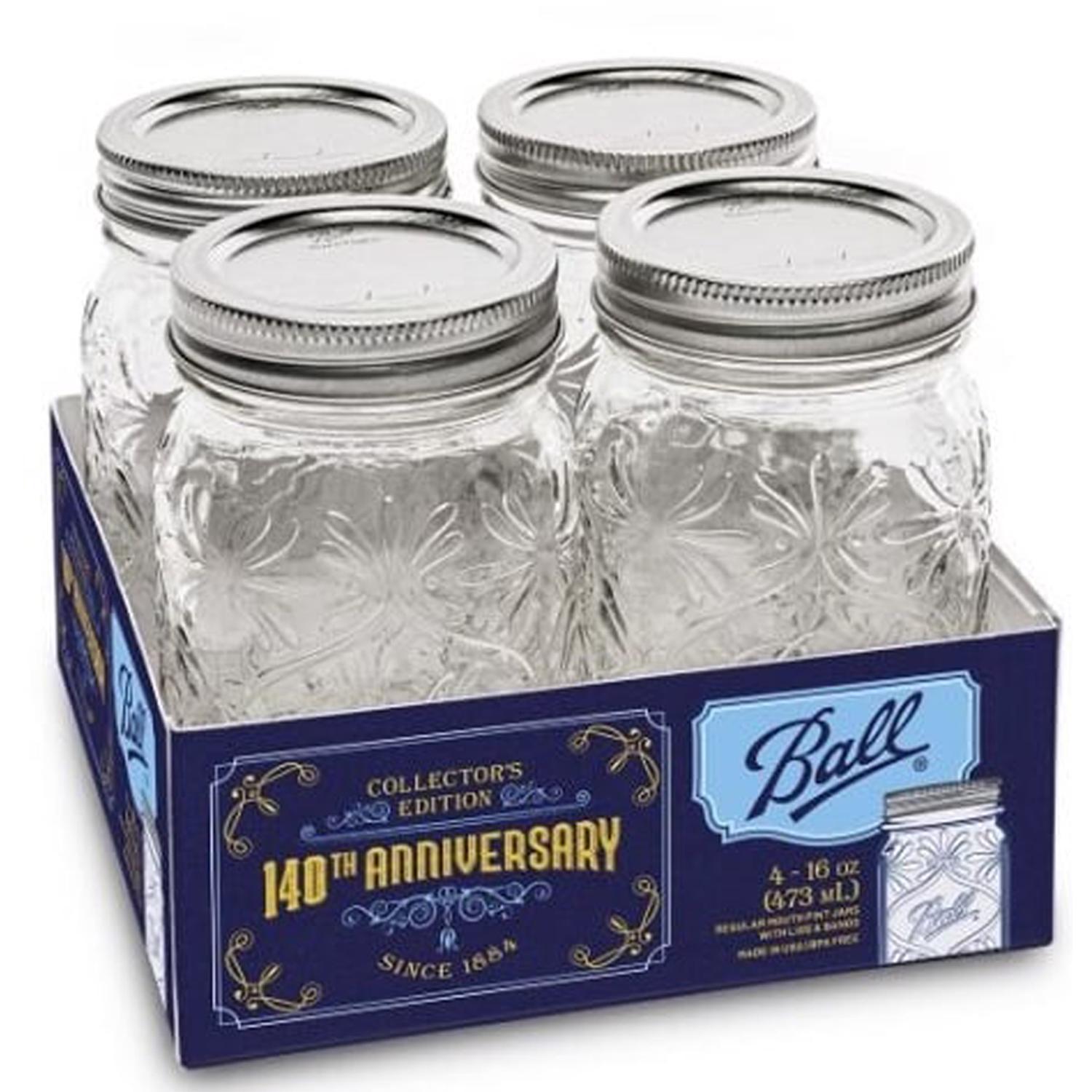 Ball 140th Anniversary Regular Mouth Commemorative Jar 1 pt
