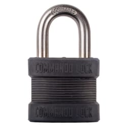 Commando Lock 3 in. H X 1.75 in. W X 1 in. L Laminated Steel Dual Ball Bearing Locking Padlock 1 pk