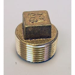 Campbell 1-1/4 in. MPT 1-1/4 in. D Brass Square Head Plug