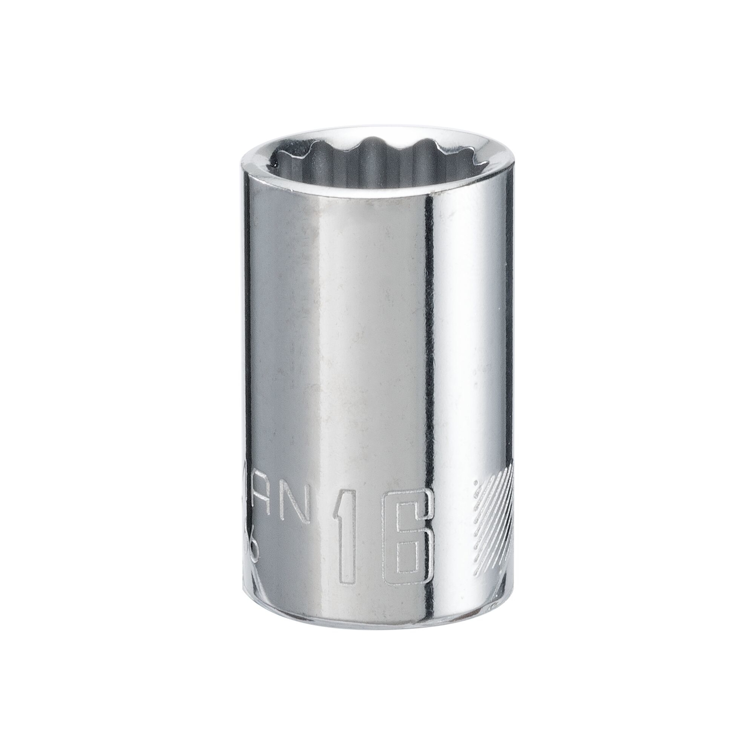 Craftsman 16 mm X 1/2 in. drive Metric 12 Point Standard Socket 1 pc ...