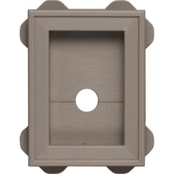 Builders Edge 6 in. H X 5 in. W X 1 in. L Prefinished Clay Vinyl Mounting Block