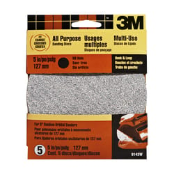 3M 5 in. Aluminum Oxide Hook and Loop Sanding Disc 40 Grit Coarse 5 pk