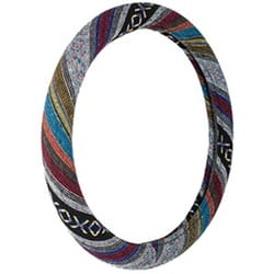 Custom Accessories Multicolored Steering Wheel Cover For Universal 1 pk