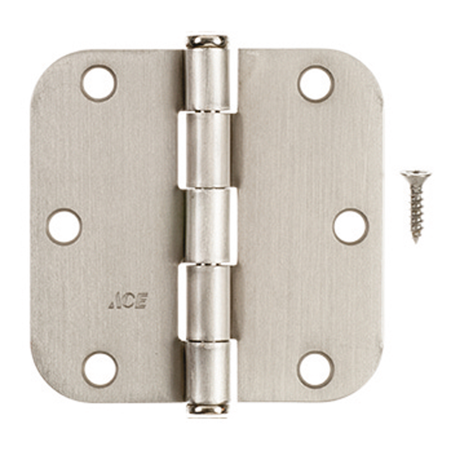 Ace 3-1/2 in. L Satin Nickel Residential Door Hinge 3 pk - Ace Hardware