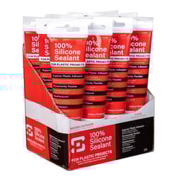 Polymershapes Clear Silicone Adhesive Sealant 2.8 oz