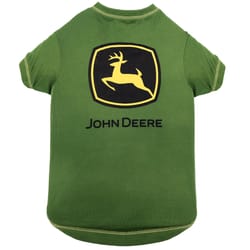 Pets First John Deere Green Cat/Dog T-Shirt Medium