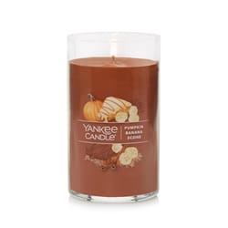 Yankee Candle Signature Brown Pumpkin Banana Scone Scent Pillar Candle 14.25 oz