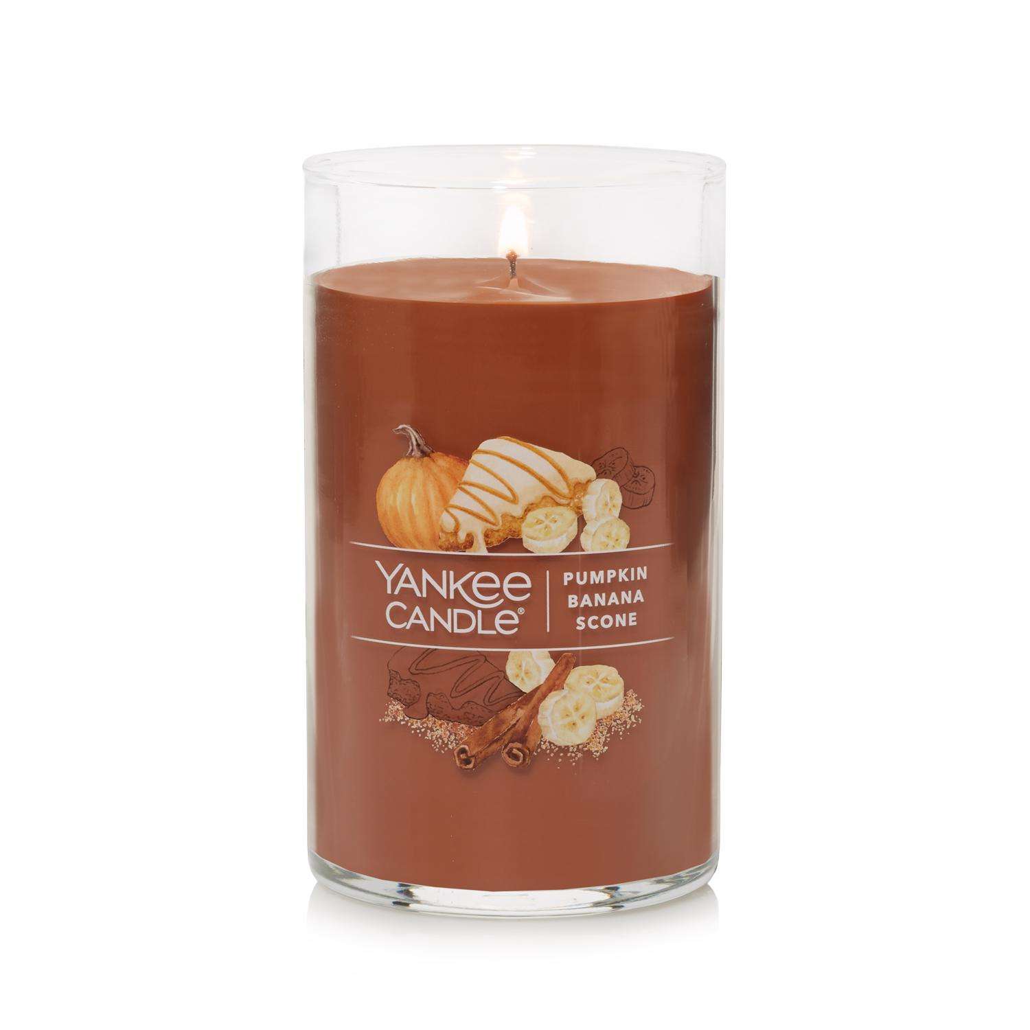 Yankee Candle Signature Brown Pumpkin Banana Scone Scent Pillar Candle  14.25 oz - Ace Hardware