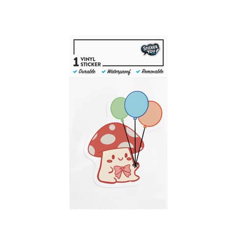 StickerYou Mushroom Sticker Vinyl 1 pk - Ace Hardware