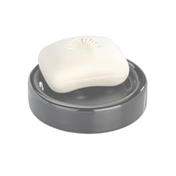 Wenko Polaris Gray Ceramic Soap Dish
